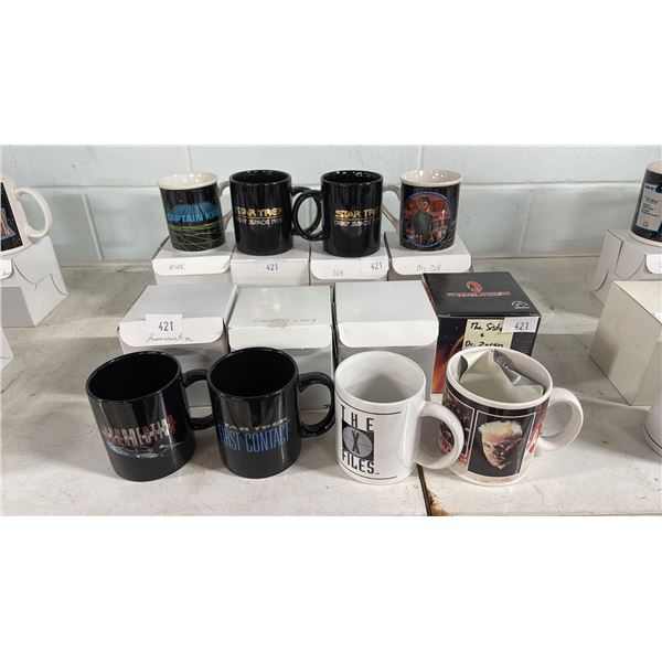 (8) ASSORTED "STAR TREK" MUGS WITH BOXES