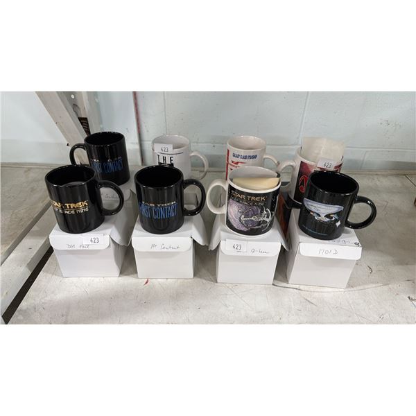 (8) ASSORTED "STAR TREK" MUGS WITH BOXES