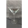Image 2 : (5) "STAR TREK: VOYAGER" MARTINI GLASSES WITH GOLD GILT LETTERING