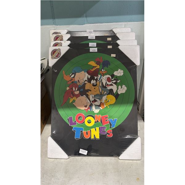 (4) SEALED "LOONEY TUNES" 20" X 16" PRINTS