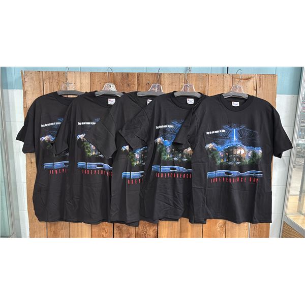 5 "INDEPENDENCE DAY" GRAPHIC T-SHIRTS: SIZE L