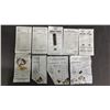 Image 2 : 5 STAR TREK CHILD & ADULT UNIFORM COSTUMES WITH 9 PKGS OF INSIGNIAS & PIPS