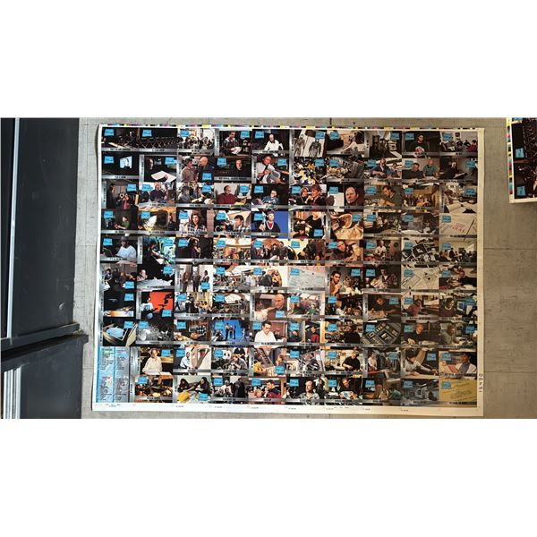 UNCUT SHEET OF SKYBOX 1994 THE MAKING OF STAR TREK THE NEXT GENERATION TRADING CARDS