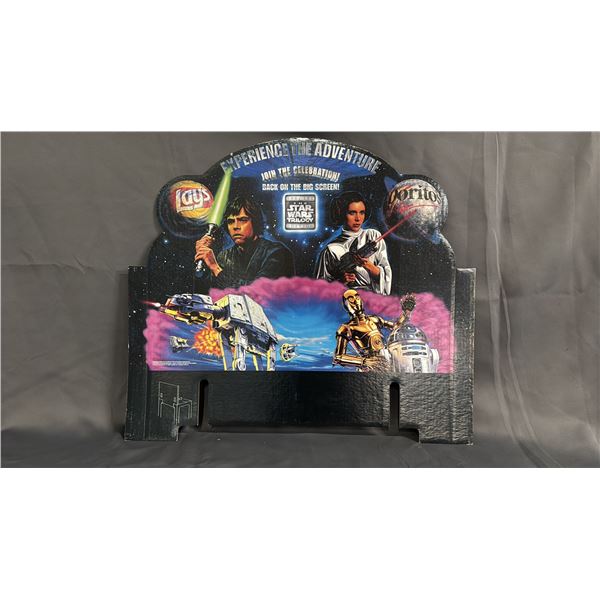 1996 PROMOTIONAL STAR WARS TRILOGY CARDBOARD STANDEE SIGN PIECE