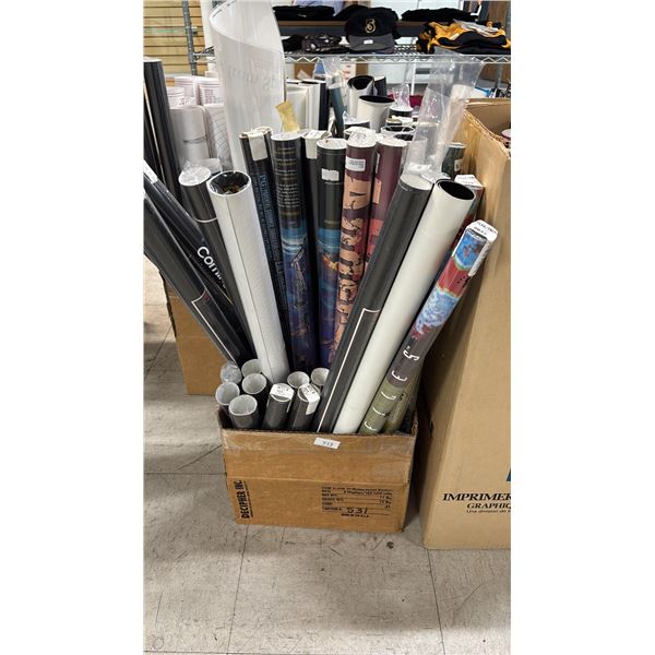 BOX OF ASSORTED POSTERS