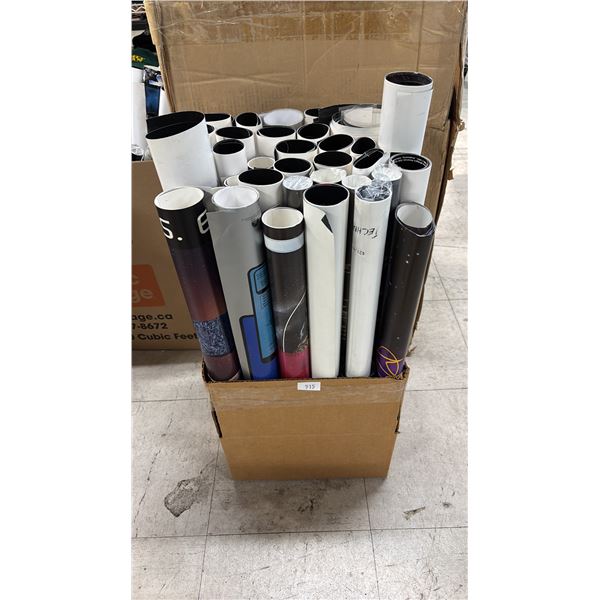 BOX OF ASSORTED POSTERS