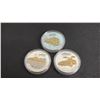 Image 1 : (3) 2003 CANADIAN SILVER $20 TRANSPORTATION SERIES LAND, SEA & AIR COINS