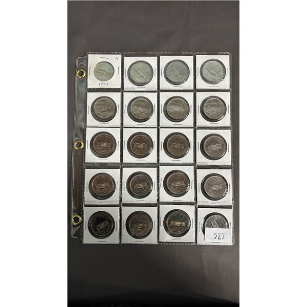 SLEEVE OF (20) 1973 CANADIAN PRINCE EDWARD ISLAND DOLLARS