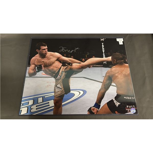 WEST COAST AUTHENTIC FOREST GRIFFIN SIGNED PHOTOGRAPH #23533 20" X 16"