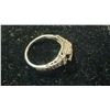 Image 4 : ANTIQUE 18K (2.36G) WHITE GOLD DIAMOND (0.64CT) LADIES RING, SIZE 5, OF CLASSIC EDWARDIAN DESIGN