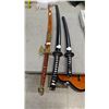 Image 1 : 3 REPLICA SAMURAI SWORDS