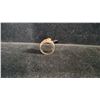 Image 1 : 10K LADIES' RING S/W RED STONES (6.7G)