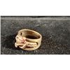 Image 3 : 10K LADIES' RING S/W RED STONES (6.7G)