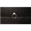 Image 1 : 14K LADIES' CLUSTER RING S/W RUBY & DIAMONDS (4.3G)