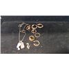 Image 1 : MISC. JEWELRY (7 ITEMS) (10.8G GOLD & 11.4G SILVER CONTENT)