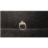 Image 1 : SILVER LADIES' RING S/W MAUVE STONE & MARCASITES (3.8G)