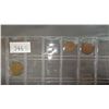 Image 3 : SLEEVE OF VINTAGE COINS INCLUDING CANADIAN QUARTERS & 1933 AUSTRIA HALF-PENNY, 1921 CANADIAN PENNY