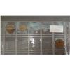 Image 5 : SLEEVE OF VINTAGE COINS INCLUDING CANADIAN QUARTERS & 1933 AUSTRIA HALF-PENNY, 1921 CANADIAN PENNY