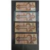 Image 2 : (15) VINTAGE CANADIAN $2 BILLS