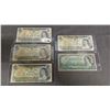 Image 1 : (5) VINTAGE CANADIAN $1 BILLS