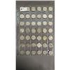 Image 1 : SLEEVE OF (42) VINTAGE SILVER CANADIAN QUARTERS