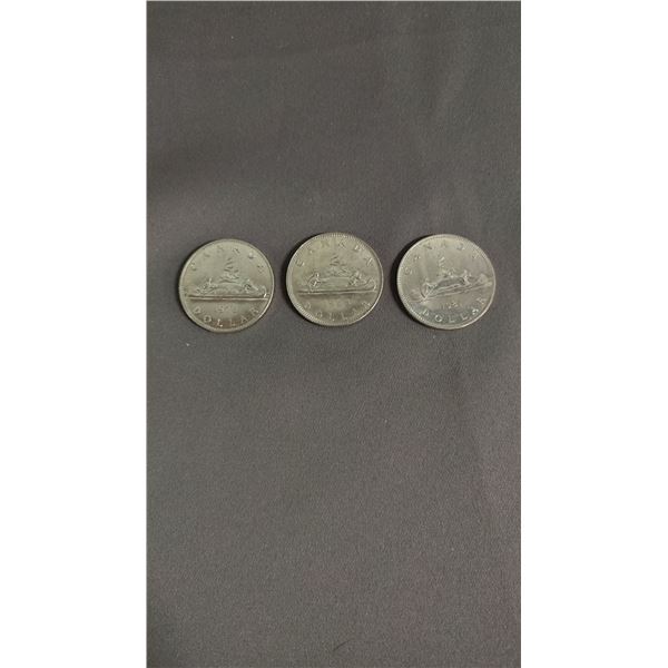 (3) VINTAGE CANADIAN DOLLARS