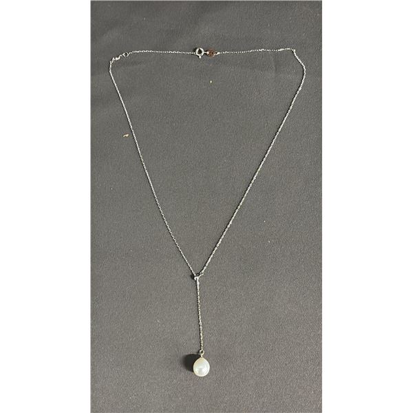 *NEW* .925 SILVER FRESHWATER PEARL PENDANT NECKLACE