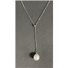 Image 2 : *NEW* .925 SILVER FRESHWATER PEARL PENDANT NECKLACE - *BOX HINGE IS BROKEN*