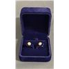 Image 2 : *NEW* FRESHWATER PEARL BUTTON EARRINGS