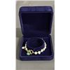 Image 2 : *NEW* FRESHWATER PEARL & GREEN JADE TOGGLE CLASP BRACELET
