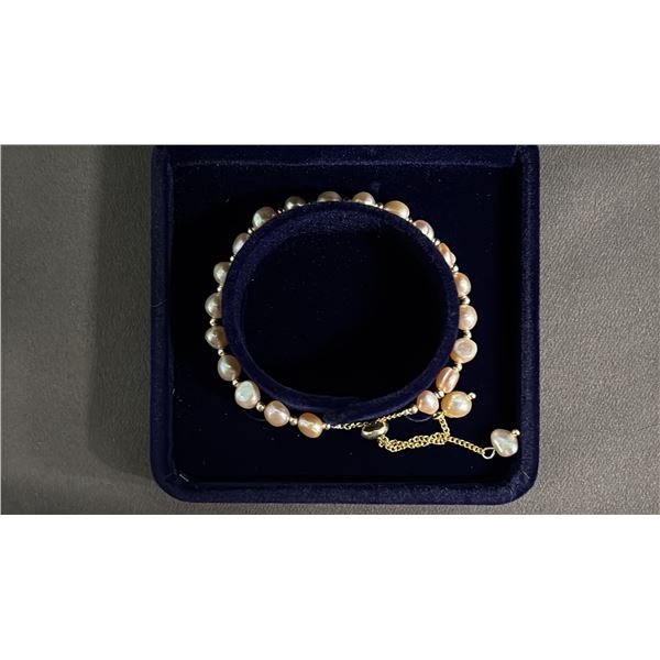 *NEW* FRESHWATER PEARL SLIDE CLOSURE BRACELET