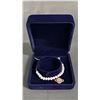 Image 2 : *NEW* FRESHWATER PEARL SLIDE CLOSURE BRACELET WITH SATURN CHARM