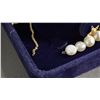 Image 2 : *NEW* FRESHWATER PEARL SLIDE CLOSURE BRACELET WITH CRYSTAL TEDDY BEAR CHARM - *CHAIN NEEDS REPAIR*