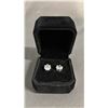 Image 2 : *NEW* STERLING SILVER 2 CT SIMULATED DIAMONDS (CZ) STUD EARRINGS