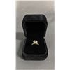 Image 2 : *NEW* 18K GOLD PLATED 2CT SIMULATED DIAMONDS (CZ) SOLITAIRE RING: SIZE 6