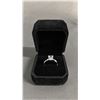 Image 2 : *NEW* STERLING SILVER 3 CT EMERALD CUT SIMULATED DIAMOND (CZ) TWIST RING: SIZE 8.5