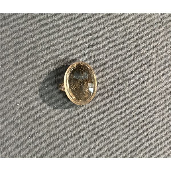 8.5CT OVAL CUT NATURAL IMPERIAL TOPAZ: 9.9 X 13.3MM