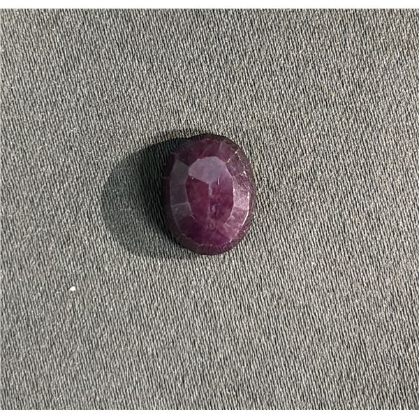 8.4CT OVAL CUT NATURAL RUBY: 10.4 X `13.4 MM