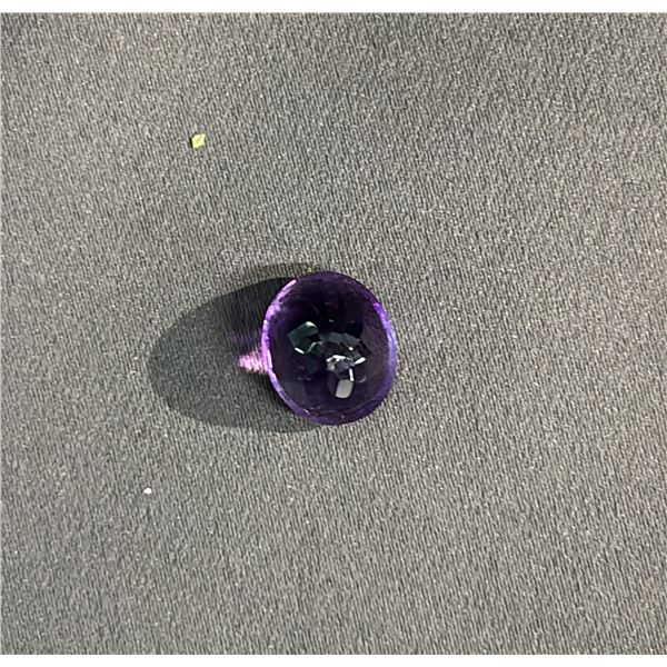 9.4CT OVAL CUT NATURAL AMETHYST: 12 X 14.1 MM