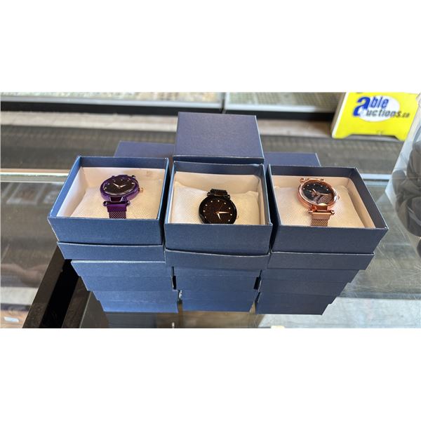*NEW IN BOX* 16 ASSORTED FASHION WATCHES