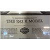 Image 2 : HARLEY DAVIDSON CORNERSTONE COLLECTION "THE 1953 K MODEL" 21.5" X 17.25" FRAMED PRINT