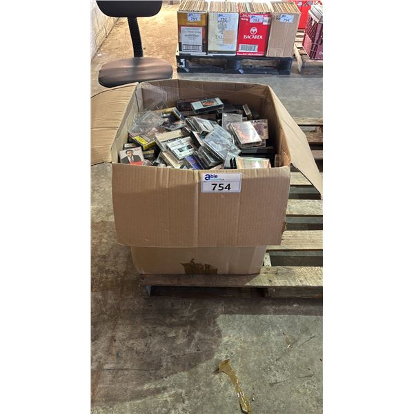 BOX OF ASSORTED CASSETTE TAPES