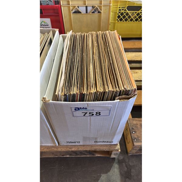 BOX OF ASSORTED VINYL RECORDS