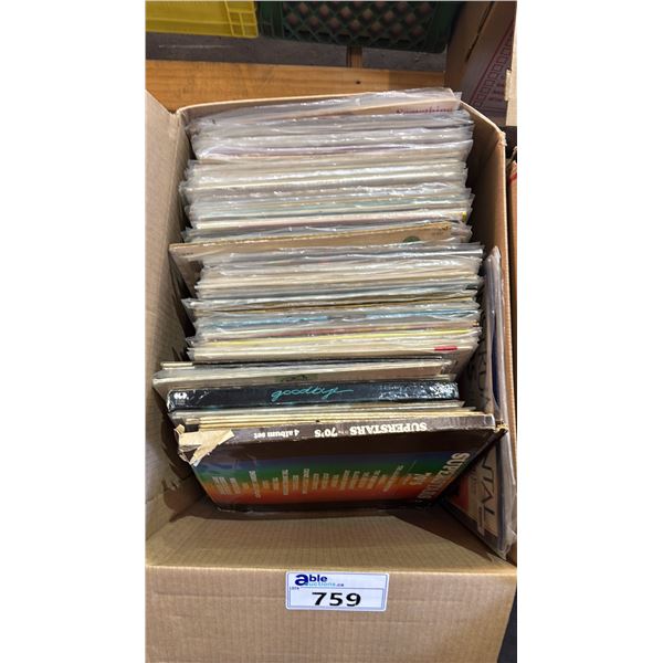BOX OF ASSORTED VINYL RECORDS
