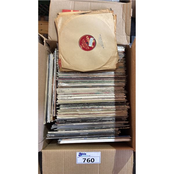 BOX OF ASSORTED VINYL RECORDS