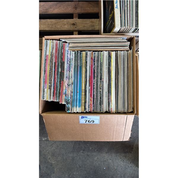 BOX OF ASSORTED VINYL RECORDS