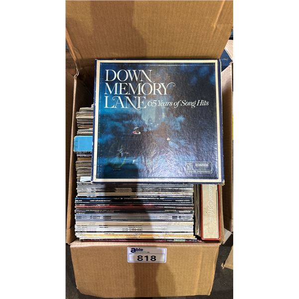 BOX OF ASSORTED VINYL RECORDS