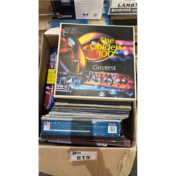 BOX OF ASSORTED VINYL RECORDS
