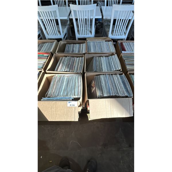 PALLET OF (6) BOXES OF ASSORTED VINYL RECORDS