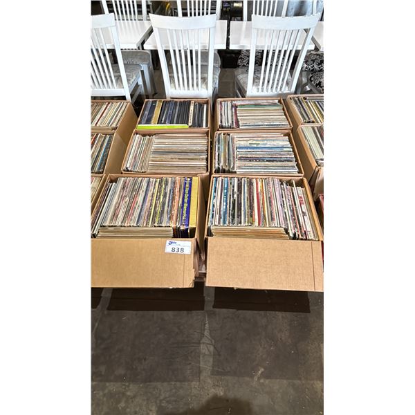 PALLET OF (6) BOXES OF ASSORTED VINYL RECORDS